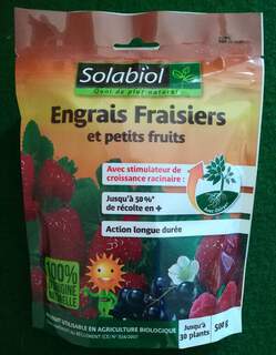  - Engrais Fraisiers et petits fruits- Solabiol 500g - Engrais