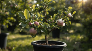 Malus communis - POMMIER nain 'Golden Sun' - Arbre fruitier